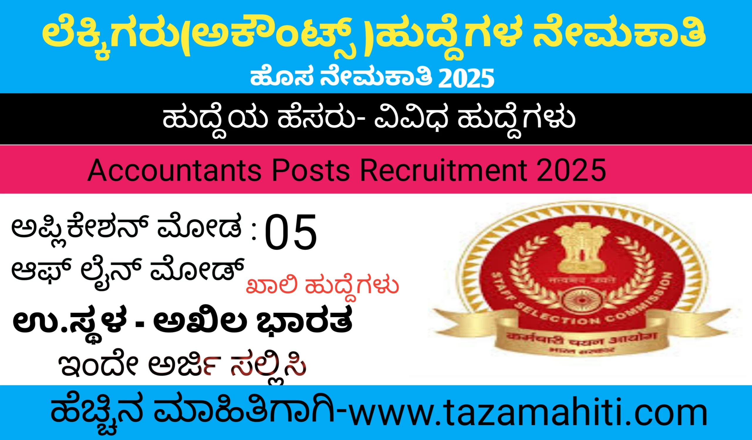 Accountants Posts Recruitment 2025